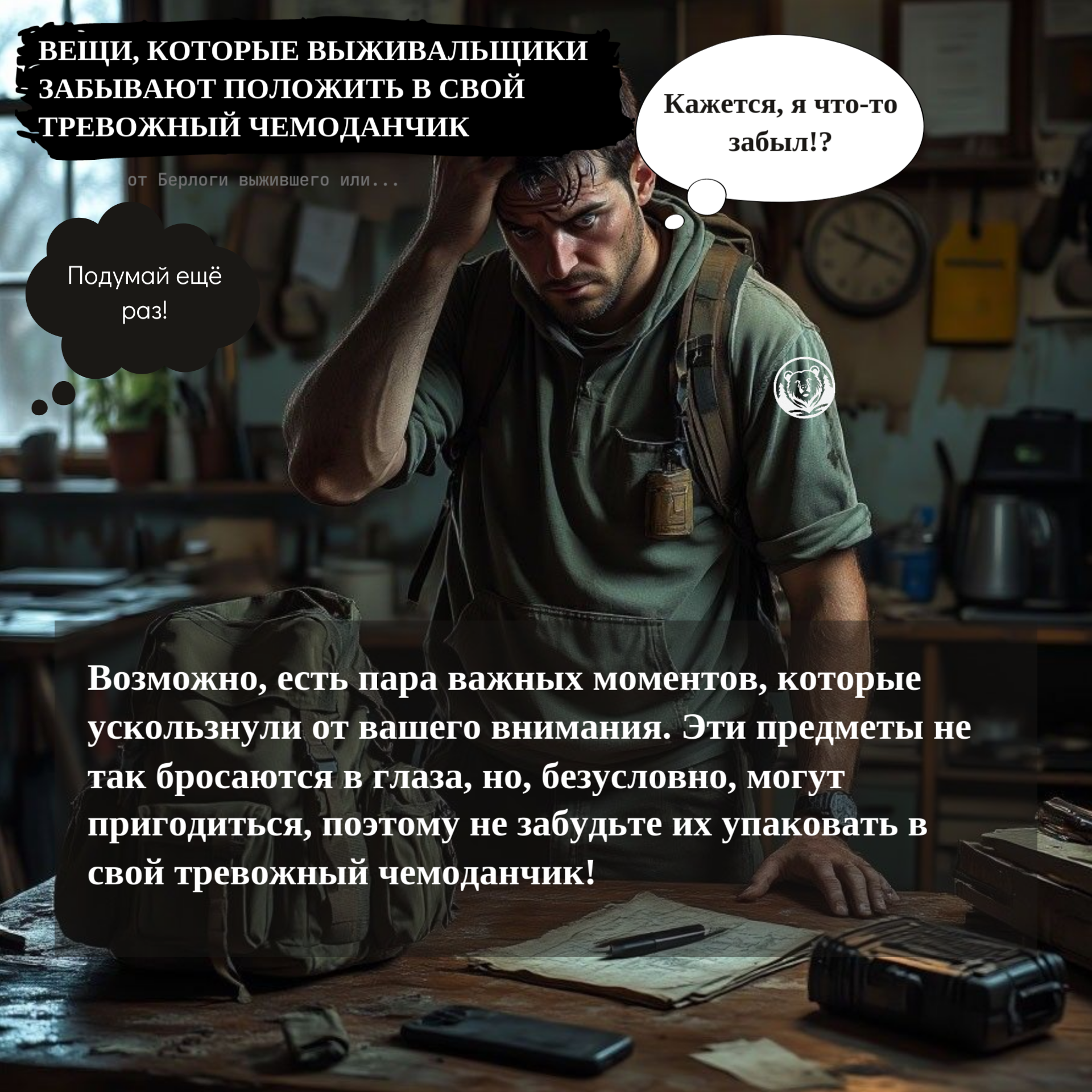 Читать далее о этой статье Забытые вещи — положите их в тревожный чемоданчик